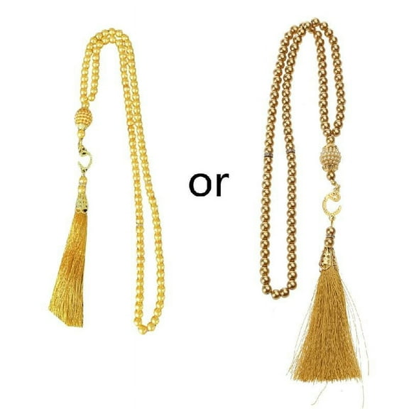 6MM Tasbih Muslim Prayer Beads Islamic Style 99 Beads Pearls Charm Bracelet