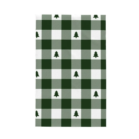 

Matuu Green White Lumberjack Plaid for Waffle Kitchen Towel Dish Towels Hand Towels for Kitchen 16 X 26 Inches