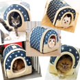 thumbnail image 2 of Cama nido/sofá para gatos, suave y cálida para invierno, casa portátil tipo iglú para gatos, mini cama para perros pequeños, cama para gatos, gatitos, cachorros y conejos., 2 of 5