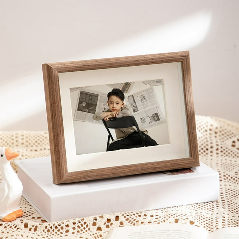 JGJJUGN Wooden Photo Frame 8x6 - Lightweight Wall Hanging