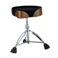 thumbnail image 3 of TISHITA Drum Throne Comfortable Portable Thicken 28mm Pipe Foldable with Tripod Base brown saddle surface, 3 of 8