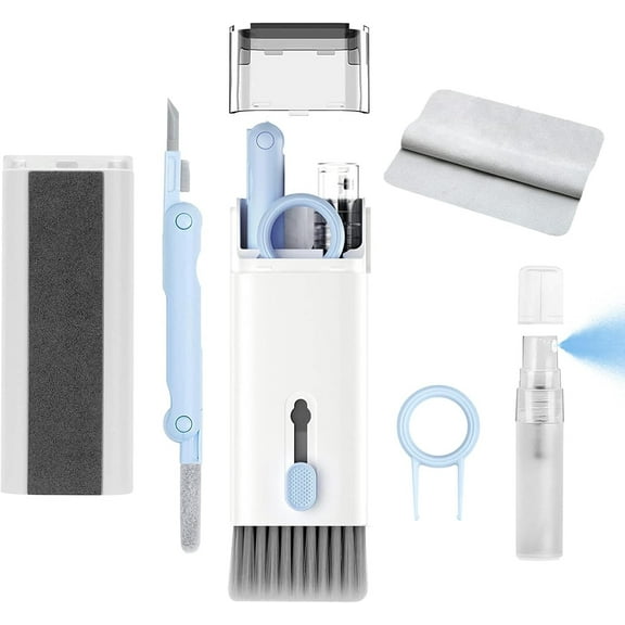 HotPick Airpod Cleaner Kit，Earbud Cleaning Kit for Airpods Pro 1 2 3， Multi-Function Cleaning Pen with Soft Brush Flocking Sponge，Suitable for Bluetooth Headset, Charging Box, Mobile Phone,