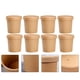 thumbnail image 4 of 10 juegos de vasos desechables de papel kraft para sopa, ideales para almacenar sopa o gachas., 4 of 7