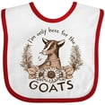 thumbnail image 3 of Inktastic I'm Only Here for the Goats Boys or Girls Baby Bib, 3 of 4