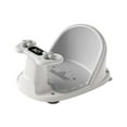 thumbnail image 4 of Asiento de baño para bebé, asiento de baño con ventosa fuerte, accesorios, cojín suave, portátil y estable, soporte de ducha, silla de bañera. Gris, 4 of 9