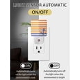 thumbnail image 2 of Night Lights Auto Sensor Orange Stripes Plug-in LED Nightlights Lamp Dusk to Dawn for Living Room, Bedroom, Bathroom, Hallway, Stairways Home Wall Decor, Navy Blue Nautical Anchor Night Light, 2 of 9