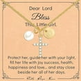 thumbnail image 6 of Christmas Gifts for Grandkids, Cross Necklace for daughter,14K Gold Plated Initial Necklace Jewelry First Communion Baptism Christmas Gifts, Stocking Stuffers for families daugter, 6 of 26
