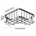 thumbnail image 3 of Fiudx Estante para Fregadero de Cocina, Organizador Multifuncional de Acero Al Carbono, Instalación En Pared Sin Taladros, Diseño Resistente Al Óxido y Al Agua, Organizador para Palillos de Esponja,, 3 of 7