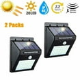 thumbnail image 1 of Solar Lights Outdoor  Solar Security Lights Solar Motion Sensor Lights Wireless IP 65 Waterproof Outdoor Lights for Garden Fence Patio Garage (2 Pack), 1 of 9