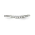 thumbnail image 4 of Solid 14k White Gold Diamond Wedding Band Ring Size 7.5 (.138 cttw.), 4 of 7