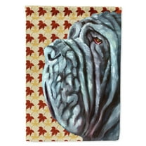 Neapolitan Mastiff Fall Leaves Garden Flag