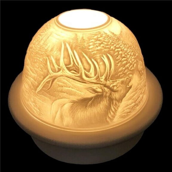 Reindeer Tea Light Dome Candle Holder