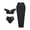 Black, variant on QURATI Swimwear Swimsuit Long Skirt Three Piece Bikini Women'S Swimsuit Black L