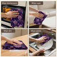 thumbnail image 4 of 4 Pcs Pioneer Flower Floral Print Pattern Funny Kitchen Towels, Microfiber Dish Towels, Kitchen Tea Towels Set 18" X 26", 4 of 5