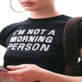 thumbnail image 2 of OUSITAID T-shirts Courts Ajustés d'Été pour Femmes Manches Courtes Col Rond Imprimé Lettre, 2 of 7