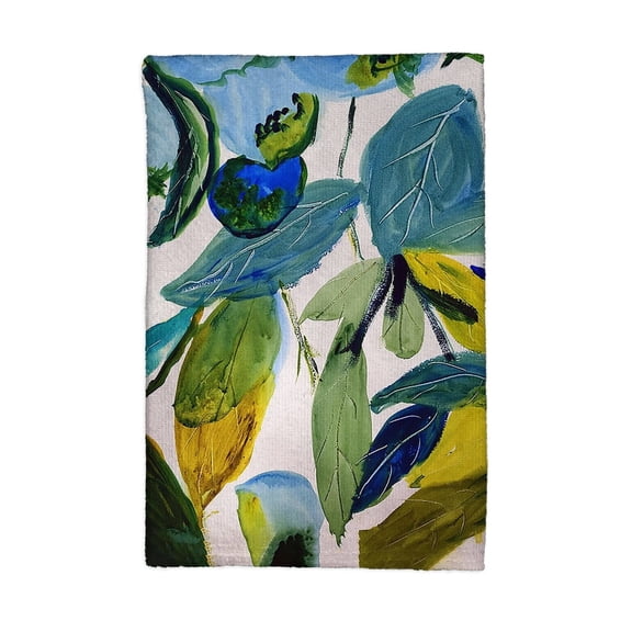 Betsydrake KT1158 16 x 25 in. Betsys Blueberries Kitchen Towel