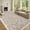 Light Brown, variant on Memoryfield Floral Area Rugs 8' x 10' Washable, Modern Accent Carpet Indoor Mat, Stain-Resistant Floral Throw Rugs, Easy to Clean, Ideal for Bedroom, Living Room, Multicolor