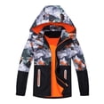 thumbnail image 1 of MGEOY Boys Rain Jackets Lightweight Waterproof Hooded Raincoats Windbreakers for Kids, 1 of 8