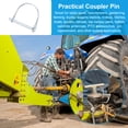 thumbnail image 6 of Uxcell Trailer Coupler Pin Wire Lock Pin Shaft Locking Round Pto Pins for Farm Trailers Lawn Hitches Garden 3/8x2-5/9" 4, 6 of 7