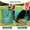 thumbnail image 3 of Reusable Yard Waste Bag, Heavy Duty, Upright Lawn Bags with Reinforced Handles for Garden Leaves and Waste Collection, Lightweight and Portable, 3 of 4