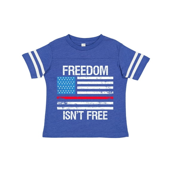 Inktastic Grunge American Flag Freedom Isn't Free Boys or Girls Toddler T-Shirt