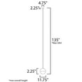thumbnail image 4 of E20366-92BK ET2 Lighting Half Moon-12W 1 LED Large Pendant-11.75 Inches wide by 12.25 inches high-Black Finish, 4 of 5
