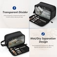 thumbnail image 4 of UNIWELL Toiletry Bag for Men, Travel Essentials Shaving Dopp Kit, Mens Travel Bag Toiletries Organizer Case for Grooming, PU Leather Water Resistant Cosmetic Bag Pouch Black, 4 of 9