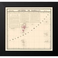 thumbnail image 2 of Vandermaelen 21x20 Black Modern Framed Museum Art Print Titled - Archipel de Magellan Japan - Vandermaelen 1827, 2 of 5