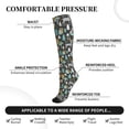 thumbnail image 3 of Bixox Moose Squirrel owls tree Print Compression Socks,Compression Socks Women & Men Circulation for Medical,Running,Athletic, 3 of 7
