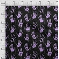 thumbnail image 2 of oneOone Rayon Persian Pink Fabric Handprint Skull Craft Projects Decor Fabric Printed By The Yard 56 Inch Wide, 2 of 6