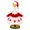 Christmas-H, variant on 19-23 Inch Porch Goose Outfit Christmas Tree Snowflake Print Dress with Bell Bow Accent and Matching Headband for Outdoor Front Yard Decor