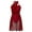 Burgundy, variant on YONGHS Womens Sleeveless Chiffon Dancewear Lyrical Dance Leotard Dress S-XL