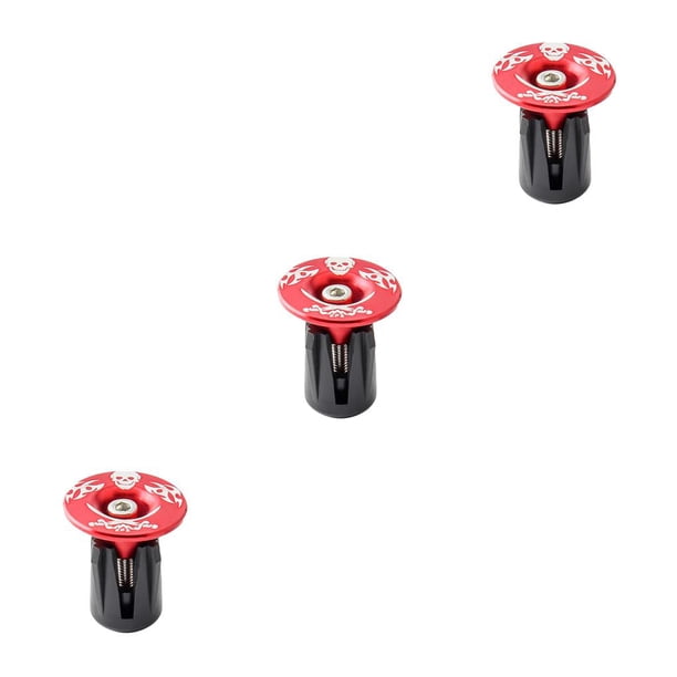 Advancent 1 par de tapas de manillar de aleación de aluminio para bicicleta de repuesto para reemplazar rojo Type1 NO1 Advancent CBP227550