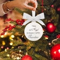 thumbnail image 5 of kjfeif Christmas Tree Ball Ornaments Clear Feather Ball Angel Memorial Ornament I Have an Angel in Heaven I Call Him My Grandma - Family Memorial Loss of Loved One Hanging Pendant Xmas Tree Décor, 5 of 8