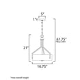 thumbnail image 5 of 21287SWSN-Maxim Lighting-Dart - 3 Light Entry Foyer Pendant-21 Inches Tall and 16.75 Inches Wide-Satin Nickel Finish, 5 of 5