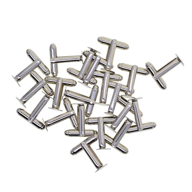 Cateissary 20pcs 8mm Blank Round Cabochon Cuff Formal Link Settings DIY Cufflink Bases Artesanía
