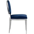 thumbnail image 3 of Meridian Furniture Carousel Navy Velvet Dining Chair (Set of 2), 3 of 9