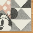 thumbnail image 2 of Disney Bravo Minnie Mouse Pyramids Modern Geometric Gray Indoor Area Rug, 8x10, 2 of 8