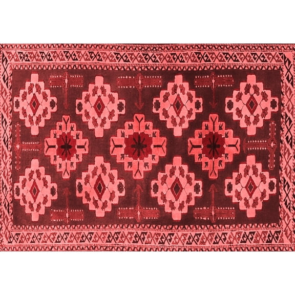 Ahgly Company Indoor Rectangle Persian Red Traditional Area Rugs, 5' x 7'