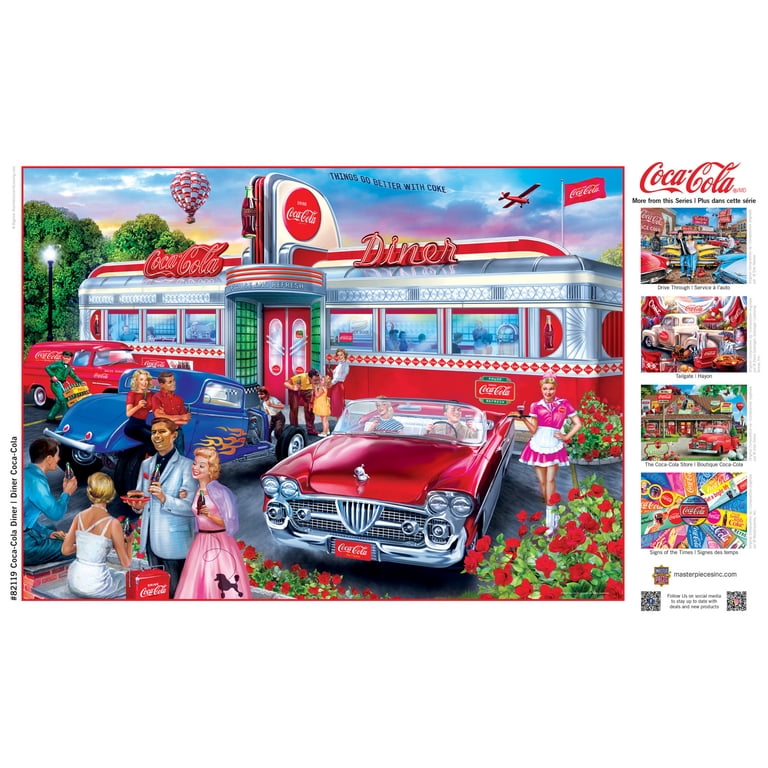 MasterPieces Coca-Cola Diner 1000 Piece Jigsaw Puzzle, 19.25