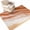 Burnt Orange, variant on Washable Area Rugs 2x3ft Teal Blue Beach Coastal Throw Rug Non-Slip Soft Low-Profile Rectangle Summer Nautical Seaside Ocean Ombre Small Rug Carpet for Living Room Bedroom Dining Room Home Decor