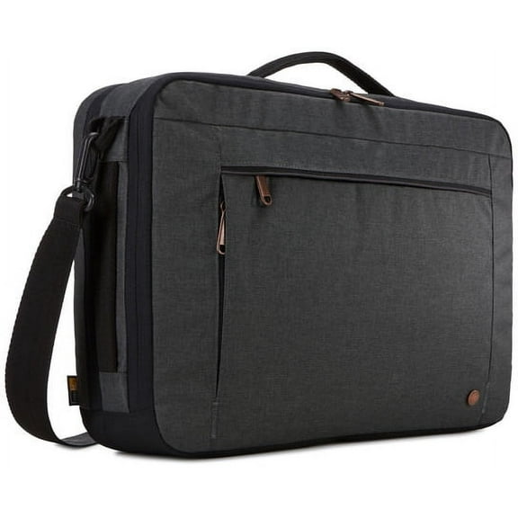 Case Logic Era 15.6 inches Unisex Hybrid Briefcase Melange Fabric, Obsidian