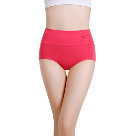 Womens Cotton Underwear High Waist Postpartum Panties Full Coverage Soft Comfortable Briefs Panty