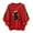 Red#12, variant on SwiftWear Red Christmas Themed Crewneck Sweatshirt for Women - Holiday Cute Print Long Sleeve Pullover Cozy No-Hood Design with Festive Patterns