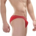 thumbnail image 2 of toraway Mens Sports Bag Sweat Absorbent Breathable Contrast Line Sports Briefs XL, 2 of 4