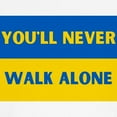 thumbnail image 3 of CafePress - You'Ll Never Walk Alone Pro Ukraine T Shirt - 100% Cotton Ringed T-Shirt, 3 of 4
