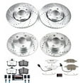 thumbnail image 3 of PowerStop Front and Rear Z26 Street Warrior Carbon-Fiber Ceramic Brake Pad and Drilled and Slotted Rotor Kit Fits: AUDI Select Models K530-26, 3 of 9