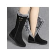 thumbnail image 6 of Frontwalk Womens Winter Boot Side Zip Warm Shoes Mid-Calf Snow Boots Work Anti Skid Ladies Plush Lined Black 8.5, 6 of 8