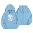 thumbnail image 4 of Girls Halloween Print Hoodie Long Sleeve Casual Pullover Top For Kids, 4 of 4