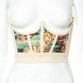 thumbnail image 4 of Leutsin Ceinture Ajustée à Imprimé Os de Poisson pour Femmes, 4 of 7